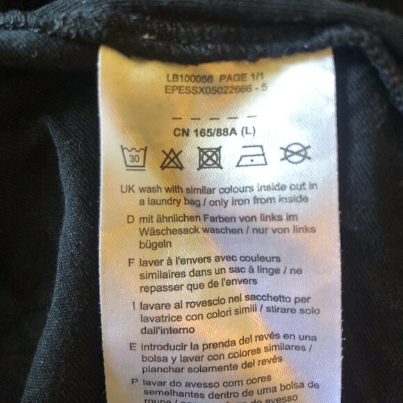 Esprit black/white dotted top sz L - Picture 6 of 8